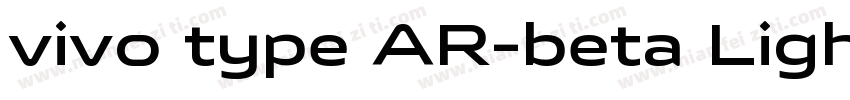 vivo type AR-beta Light字体转换